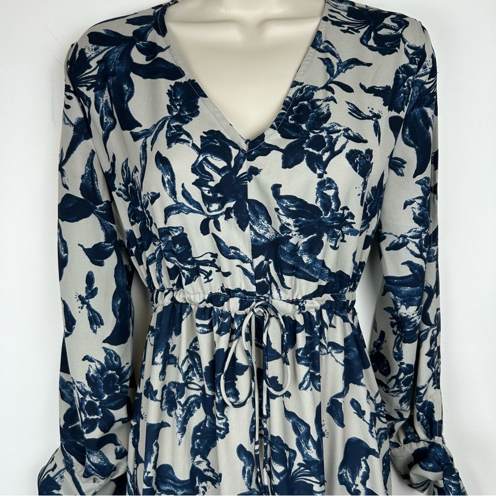 Kate & Mallory Abstract Floral Maxi Dress XS Bohemian ResortWear Wedding Guest - Picture 4 of 12